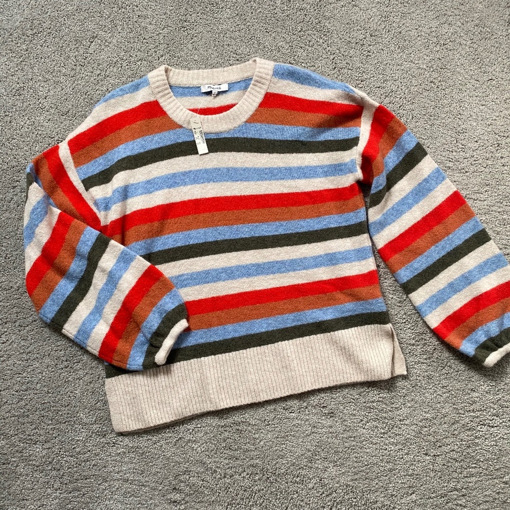 Madewell Payton Striped Sweater - NEW